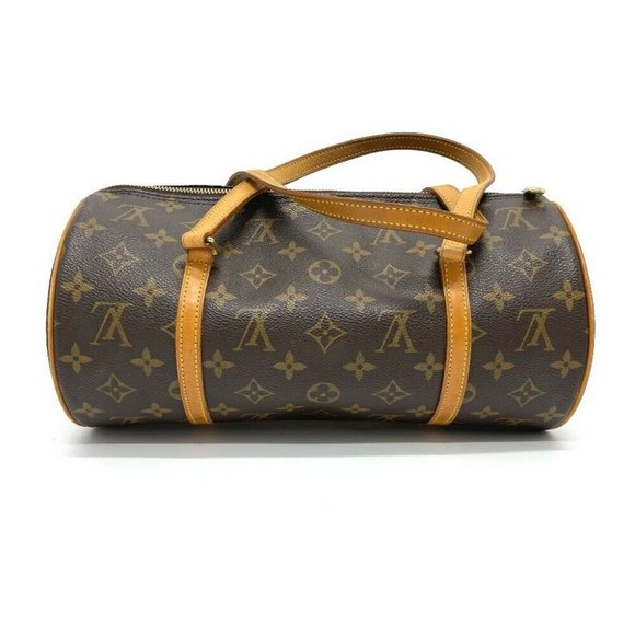 Auth LOUIS VUITTON M51385 Monogram Papillon30 with pouch Shoulder Bag Brown - Picture 3 of 7